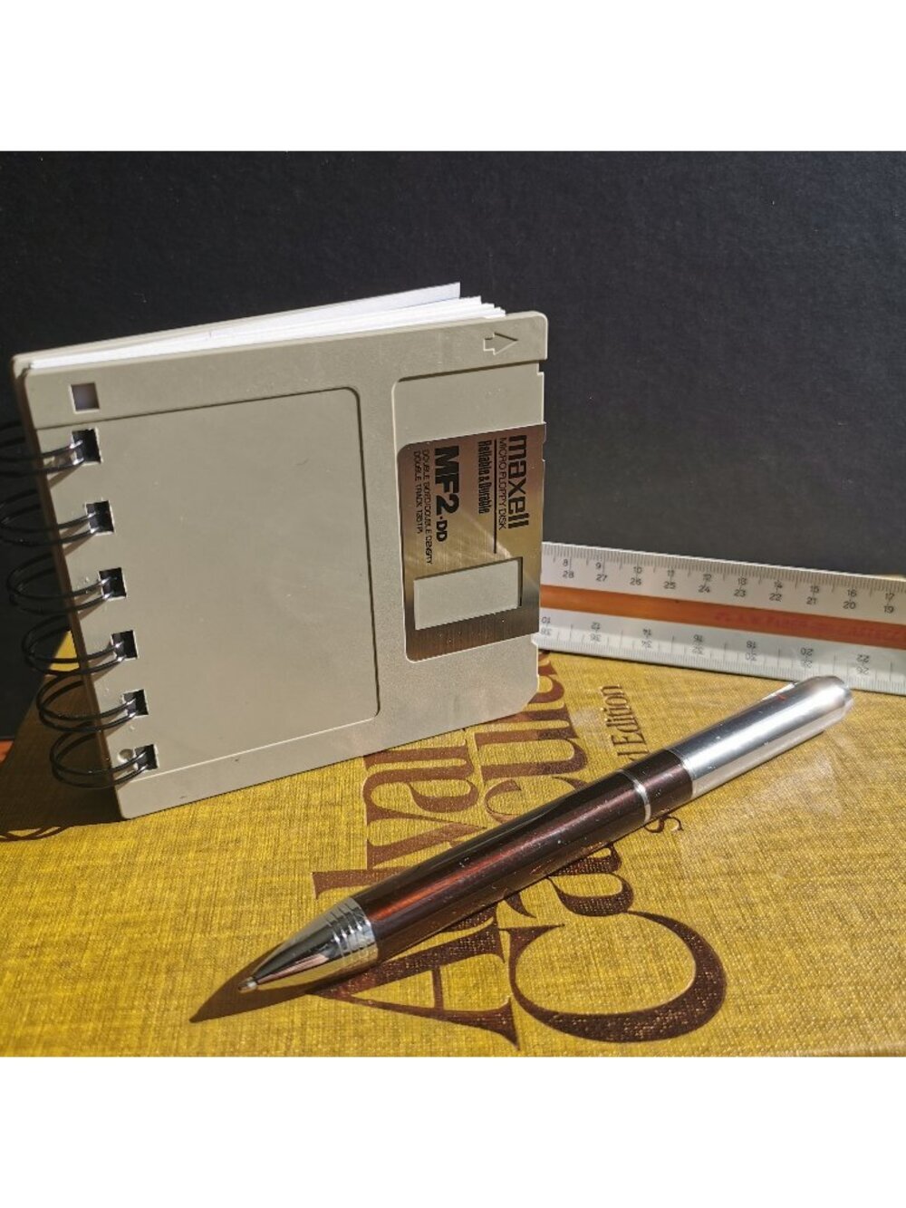 Upcycled Floppy Disk Journal CHOOSE PAPER Gift for Dad Recycle Notebook Diskette